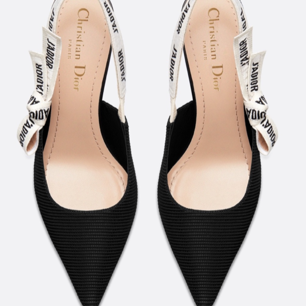 DIOR J'adior Slingback - Black Technical Fabric